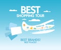 Best shopping tour design template.