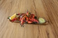 The best shrimp tandoori with prawns, preferably tiger prawns, shelled