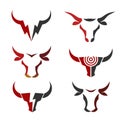 Best simple Bull head vector logo