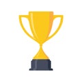 Best simple champion cup winner trophy award and victory design element