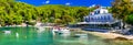 Picturesque fishing village Agnontas ,Skopelos island,Greece.