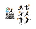 BEST SLAMDUNK SILOUET Royalty Free Stock Photo