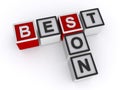 Best son word block on white Royalty Free Stock Photo