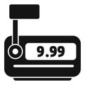 Best stopwatch taximeter icon simple vector. Transport rate