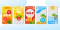 Best Summer Sales Offers in Advertising Cards Set