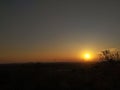 Best sunset view from hill Royalty Free Stock Photo
