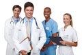 The best team in the hospital. Studio shot of a diverse group of medical staff. Royalty Free Stock Photo