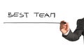 Best team sign Royalty Free Stock Photo