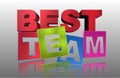 Best team sign Royalty Free Stock Photo