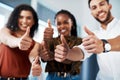 This is the best team to be a part of. Cropped portrait of a diverse group of business colleagues standing together in Royalty Free Stock Photo