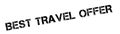 Best Travel Offer rubber stamp