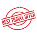 Best Travel Offer rubber stamp