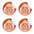 Best travel offer set stickers