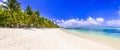 Best tropical beach destination - paradise island Mauritius, Le Morne beach Royalty Free Stock Photo