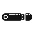 Best usb flash device icon simple vector. Focus machine storage Royalty Free Stock Photo