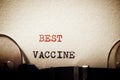 Best vaccine phrase