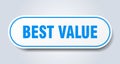 best value sticker. Royalty Free Stock Photo