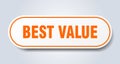 best value sticker. Royalty Free Stock Photo