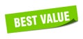 best value sticker. Royalty Free Stock Photo