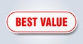 best value sticker. Royalty Free Stock Photo