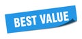 best value sticker. Royalty Free Stock Photo