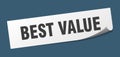 best value sticker. Royalty Free Stock Photo