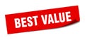 best value sticker. Royalty Free Stock Photo