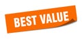 best value sticker. Royalty Free Stock Photo
