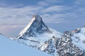 Best Viewing point for the Matterhorn in Zermatt. Amazing views over the snowy Swiss and Italian alps. Beautiful sunny day