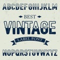 Best Vintage Font Poster vector design illustration