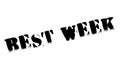 Best Week rubber stamp