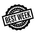 Best Week rubber stamp Royalty Free Stock Photo