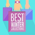 Best winter collections flat design