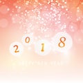 Best Wishes - Abstract Modern Style Happy New Year Greeting Card, Cover or Background, Creative Design Template - 2018 Royalty Free Stock Photo