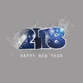 Best Wishes - Abstract Modern Style Happy New Year Greeting Card or Background, Creative Design Template - 2018 Royalty Free Stock Photo