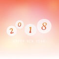 Best Wishes - Abstract Modern Style Happy New Year Greeting Card, Cover or Background, Creative Design Template - 2018 Royalty Free Stock Photo