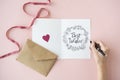 Best Wishes Greeting Cards Gift Cards Concept Royalty Free Stock Photo
