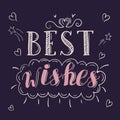 Best wishes lettering