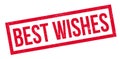 Best Wishes rubber stamp