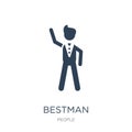 bestman icon in trendy design style. bestman icon isolated on white background. bestman vector icon simple and modern flat symbol