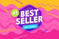 Bestseller Banner, Promotion and Shopping Template for Hot Offer and Sale. Flyer Design, Social Media Placard Royalty Free Stock Photo