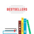 Bestseller icon with bookshelf