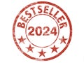 bestseller label for new year 2024 Royalty Free Stock Photo