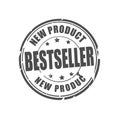 Bestseller, new product vector stamp Royalty Free Stock Photo