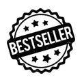 Bestseller rubber stamp award vector black on a white background. Royalty Free Stock Photo