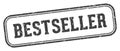 bestseller stamp. bestseller rectangular stamp on white background