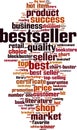 Bestseller word cloud Royalty Free Stock Photo