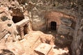 Sarah`s Cave Bet She`arim National Park in Kiryat Tiv`on Israel Royalty Free Stock Photo