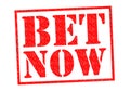 BET NOW Royalty Free Stock Photo