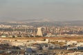 Bet Zikuk factory in Haifa, aerial panoramic photo Royalty Free Stock Photo